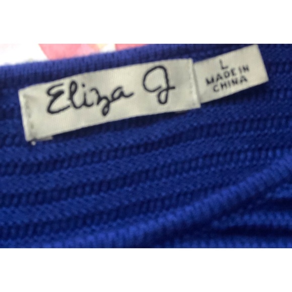 Eliza J Pleated 3/4 Dress. Size Large - Picture 5 of 6